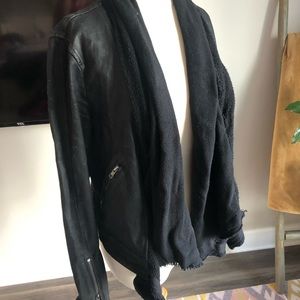 Free People leather jacket